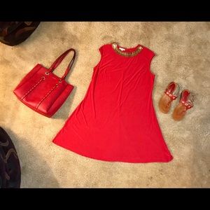 CB Casual | Red Dress 👗 w/accents